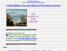 Tablet Screenshot of americanwarlibrary.com
